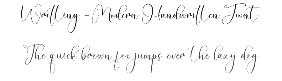 Writting – Modern Handwritten Font by creativeletter — Script Handwritten Font