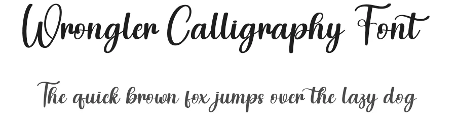 Wrongler Calligraphy Font by creativeletter — Script Handwritten Font
