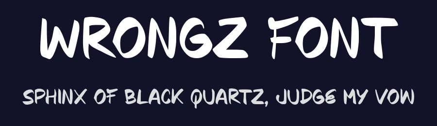 Wrongz Font by Aivos Dreams — Decorative Font — thumbnail 2