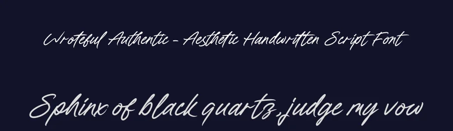 Wroteful Authentic – Aesthetic Handwritten Script Font by stylishtype.co — Script Handwritten Font — thumbnail 2