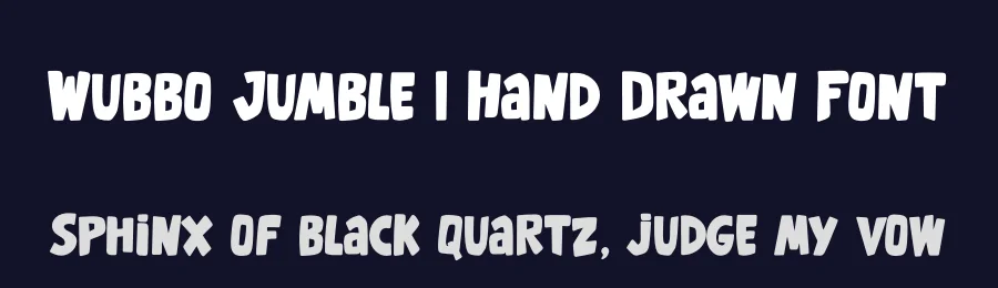 Wubbo Jumble | Hand Drawn Font by Gracetypestudio — Script Handwritten Font — thumbnail 2