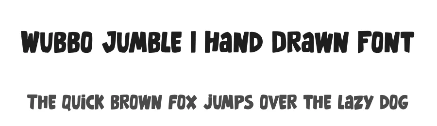 Wubbo Jumble | Hand Drawn Font by Gracetypestudio — Script Handwritten Font