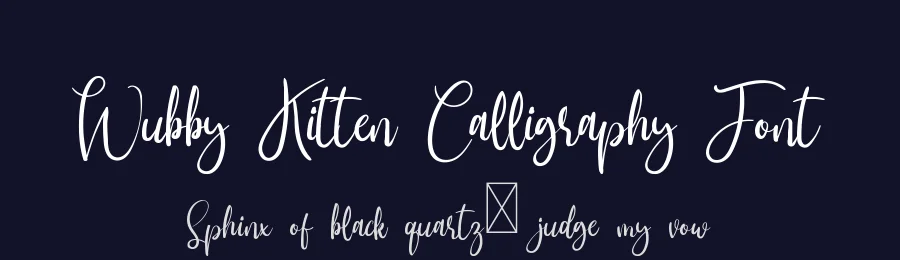 Wubby Kitten Calligraphy Font by edricstudio — Script Handwritten Font — thumbnail 2