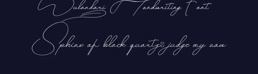 Wulandari Handwriting Font by CalligraphyFonts.net — Script Handwritten Font — thumbnail 2