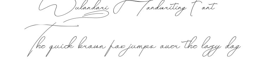Wulandari Handwriting Font by CalligraphyFonts.net — Script Handwritten Font