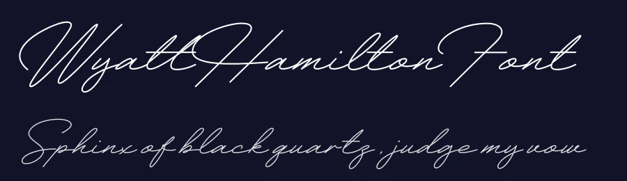 Wyatt Hamilton Font by Harvestype Co — Script Handwritten Font — thumbnail 2