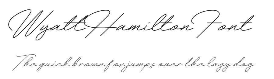 Wyatt Hamilton Font by Harvestype Co — Script Handwritten Font