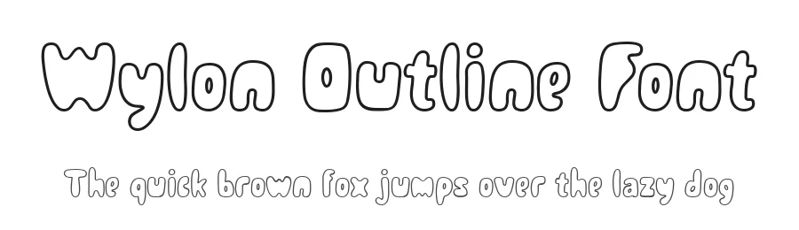 Wylon Outline Font by Tera Asset Garage — Display Font