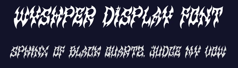 Wyshper Display Font by Ronny_STD — Blackletter Font — thumbnail 2