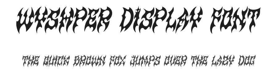 Wyshper Display Font by Ronny_STD — Blackletter Font