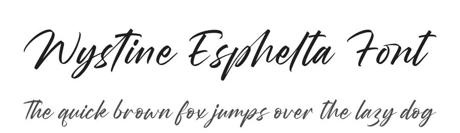 Wystine Esphelta Font by letterenastudios — Script Handwritten Font