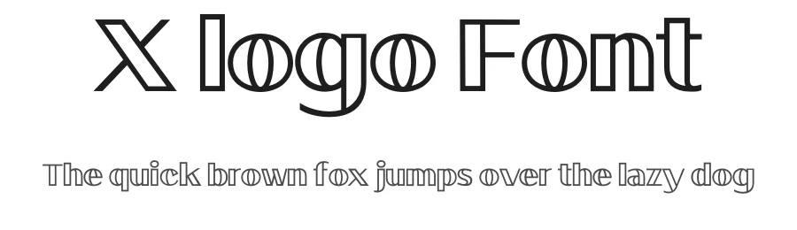 X logo Font by Robbo — Decorative Font