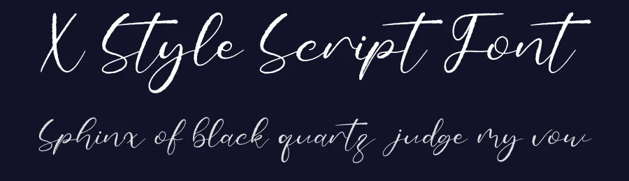 X-Style Script Font by Forberas Foundry — Script Handwritten Font — thumbnail 2