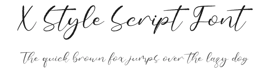 X-Style Script Font by Forberas Foundry — Script Handwritten Font