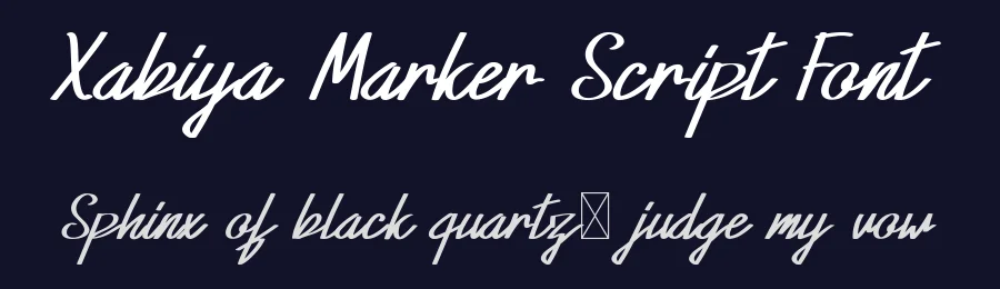 Xabiya Marker Script Font by edricstudio — Script Handwritten Font — thumbnail 2