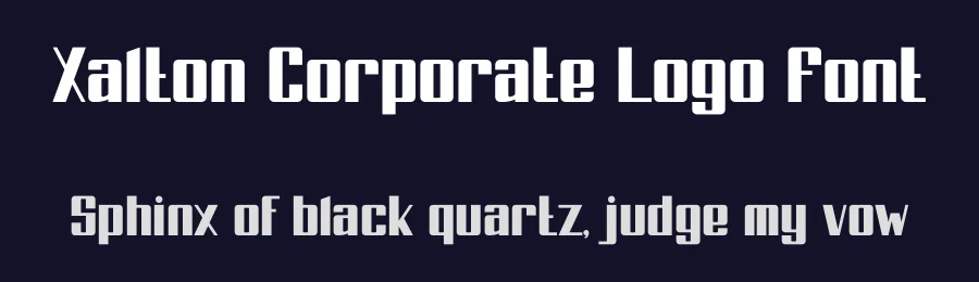 Xalton Corporate Logo Font by PutraCetol Studio — Display Font — thumbnail 2