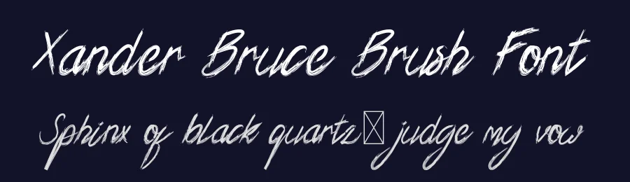 Xander Bruce Brush Font by edricstudio — Script Handwritten Font — thumbnail 2