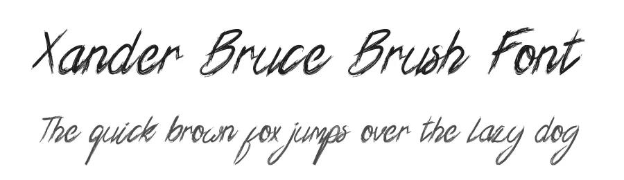 Xander Bruce Brush Font by edricstudio — Script Handwritten Font