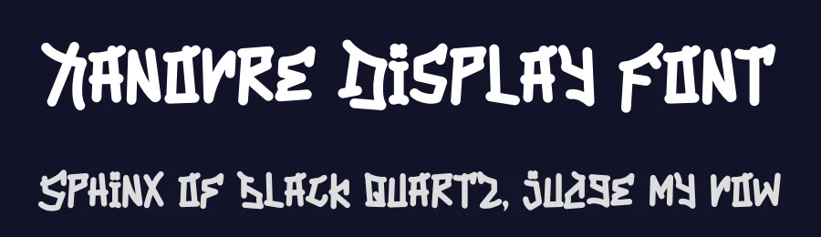 Xanovre Display Font by Dhabee — Decorative Font — thumbnail 2