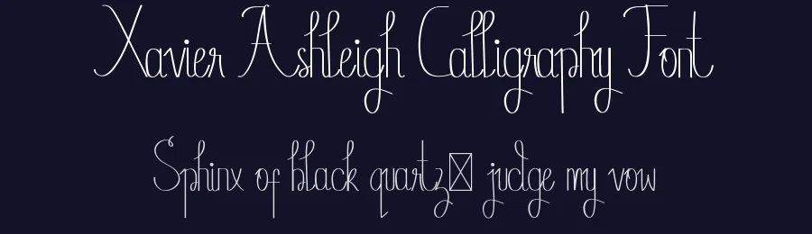 Xavier Ashleigh Calligraphy Font by edricstudio — Script Handwritten Font — thumbnail 2