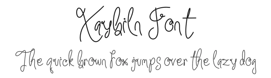 Xaybiln Font by khalwastudio — Script Handwritten Font