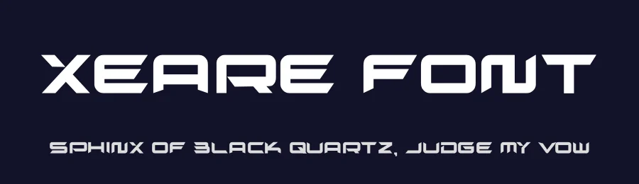Xeare Font by hayoyuka8 — Display Font — thumbnail 2