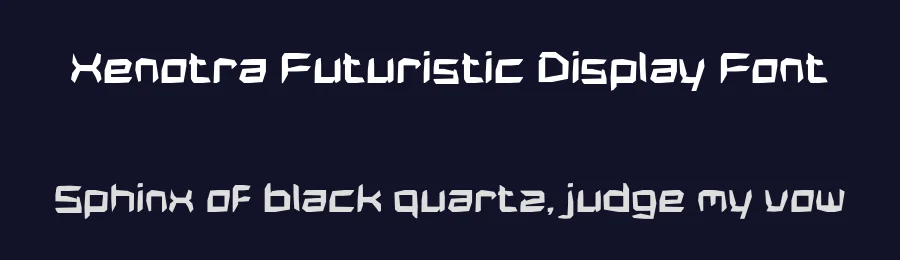 Xenotra Futuristic Display Font by Mei Suseno — Decorative Font — thumbnail 2