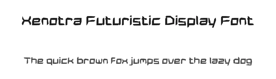 Xenotra Futuristic Display Font by Mei Suseno — Decorative Font