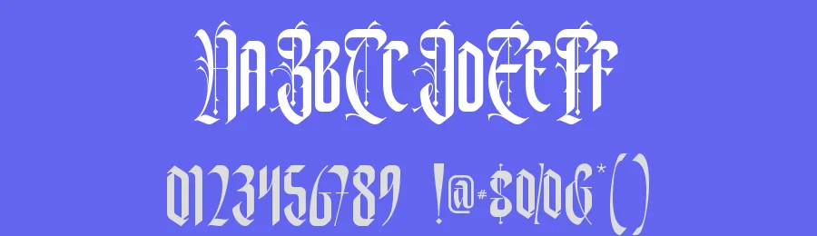 Xerathos Blackletter Font by letterara — Blackletter Font — thumbnail 3