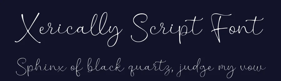Xerically Script Font by Ali Hamidi — Script Handwritten Font — thumbnail 2