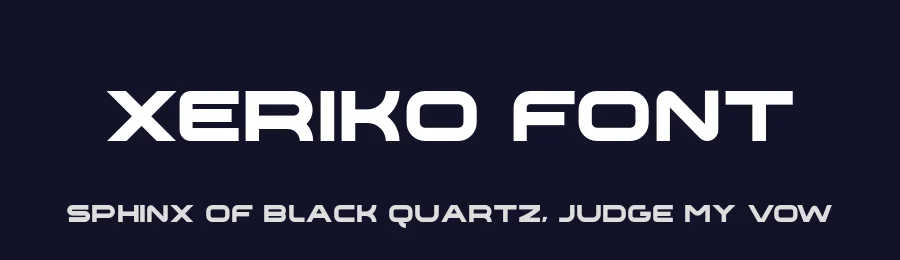 Xeriko Font by NazmulsDesign — Sans Serif Font — thumbnail 2
