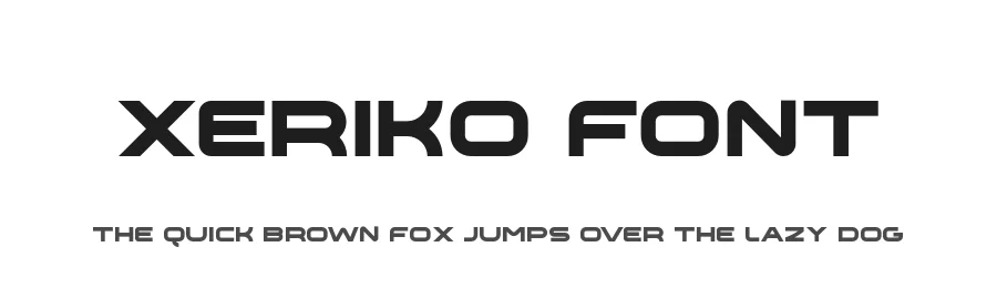 Xeriko Font by NazmulsDesign — Sans Serif Font
