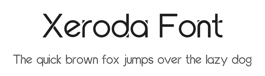 Xeroda Font by NazmulsDesign — Sans Serif Font