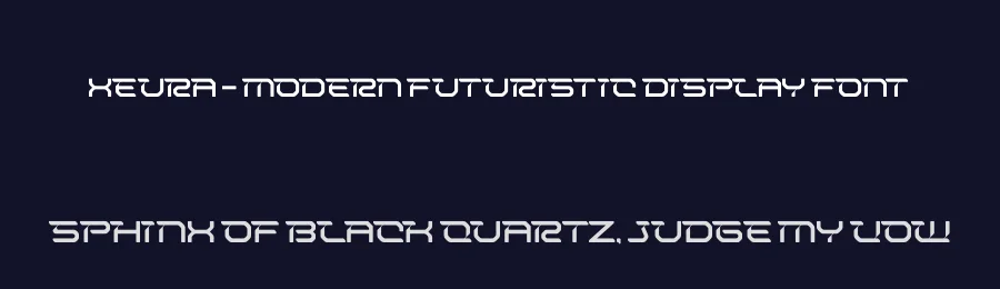 Xeura – Modern Futuristic Display Font by timelesstype.co — Display Font — thumbnail 2