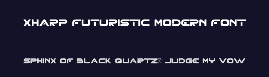 XHARP Futuristic Modern Font by edricstudio — Sans Serif Font — thumbnail 2