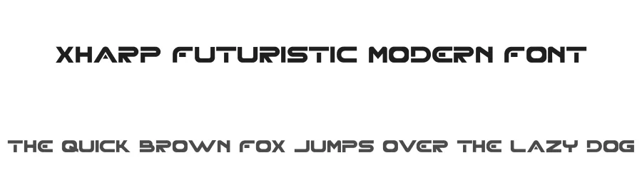 XHARP Futuristic Modern Font by edricstudio — Sans Serif Font