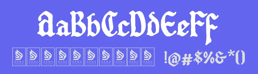 Xirstark | Blackletter Typeface by Denustudios — Blackletter Font — thumbnail 3