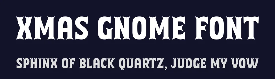 Xmas Gnome Font by Jasm 7NTypes — Display Font — thumbnail 2
