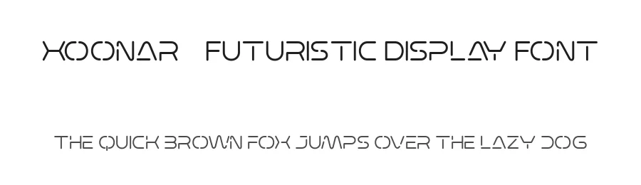 Xoonar – Futuristic Display Font by FlawlessAndCo — Display Font