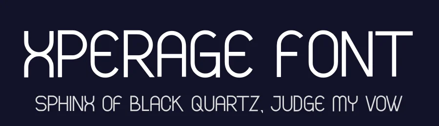 Xperage Font by hayoyuka8 — Display Font — thumbnail 2