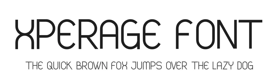Xperage Font by hayoyuka8 — Display Font