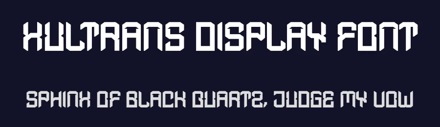 Xultrans Display Font by Dhabee — Display Font — thumbnail 2