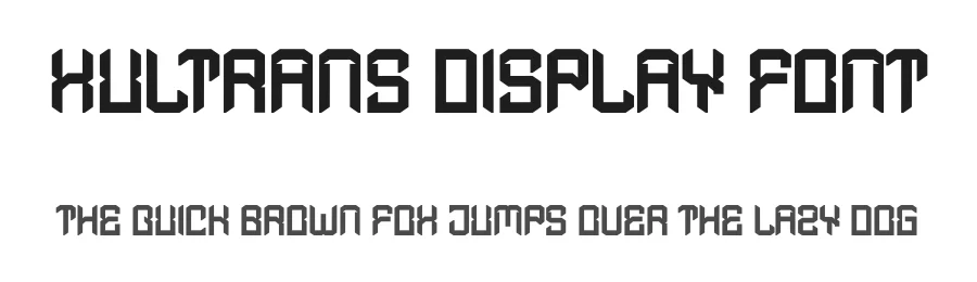 Xultrans Display Font by Dhabee — Display Font