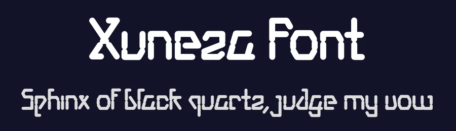 Xuneza Font by Dhabee — Display Font — thumbnail 2