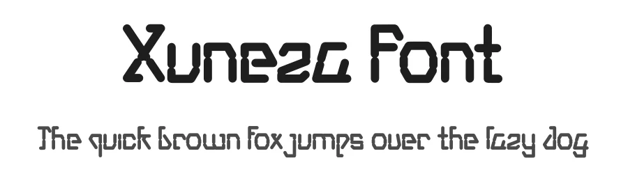 Xuneza Font by Dhabee — Display Font