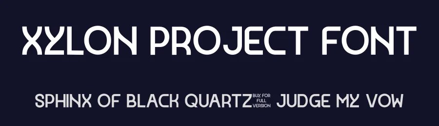Xylon project Font by andstudio07 — Sans Serif Font — thumbnail 2