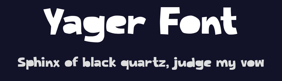 Yager Font by Rautan Studio — Display Font — thumbnail 2