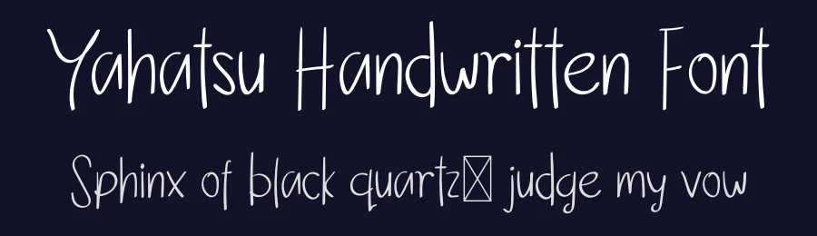 Yahatsu Handwritten Font by twinletter — Script Handwritten Font — thumbnail 2