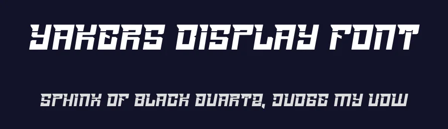 Yakers Display Font by Dhabee — Display Font — thumbnail 2