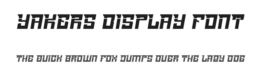 Yakers Display Font by Dhabee — Display Font